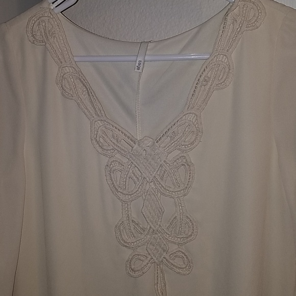 DONATED - Cream crochet dress - Picture 2 of 2